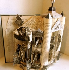 Poe's Short Stories, altered book art by Susan Hoerth