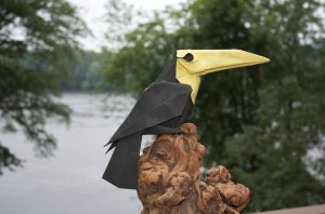 Toucan origami folded by Michael LaFosse