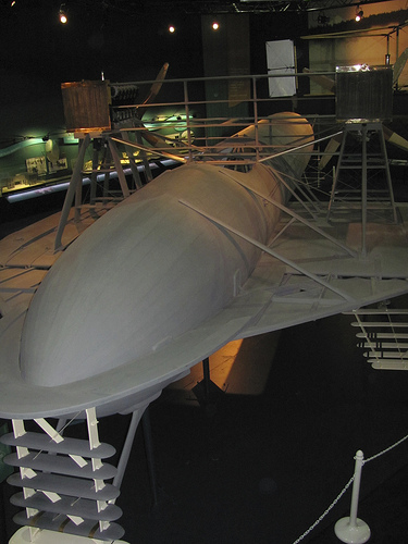 Reconstruction of the HD-4 hydrofoil craft. 