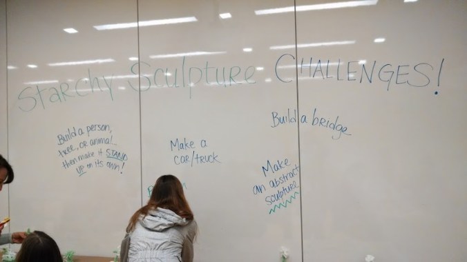 Can packing peanuts be strong enough to make a bridge or a tree?