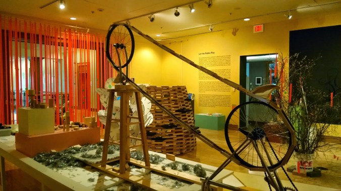 From "Let the Public Play," a recent exhibition at the Cambridge City Hall Annex, photo by me.  See more from this exhibition at "The Playful Season" post linked below.