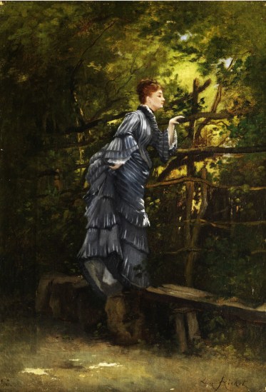 Woman Looking Over a Fence by Leon Richet.  (public domain, image courtesy of Wikimedia Commons)