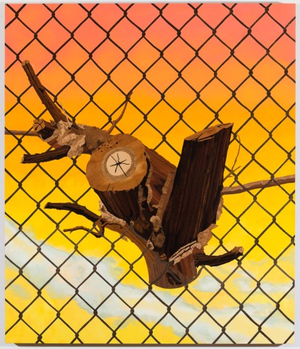 Allison Elizabeth Taylor's marquetry piece, Brooklyn Navy Yard, currently on view at the Peabody Essex Museum