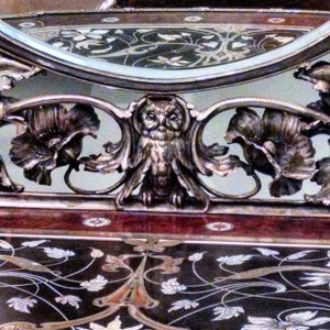 What catches your imagination? Detail image of a dressing table, RISD museum. Photo by Meg Winikates, 2015. 