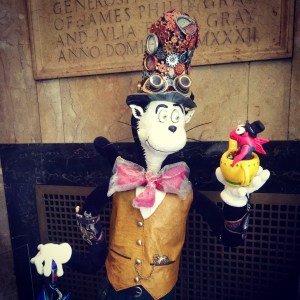 Steampunked Dr. Seuss: a transformative work found at the Springfield Museums, MA. Photo by Meg Winikates, 2015.