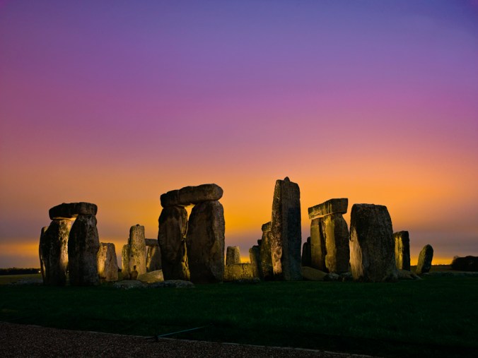 The large sandstone sarsens dominate this gorgeous image of Stonehenge at sunset. Photograph by Kenneth Geiger, National Geographic
